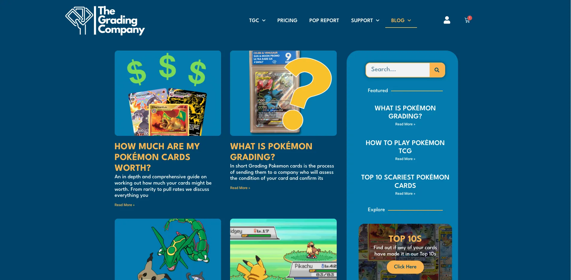 Early blog design