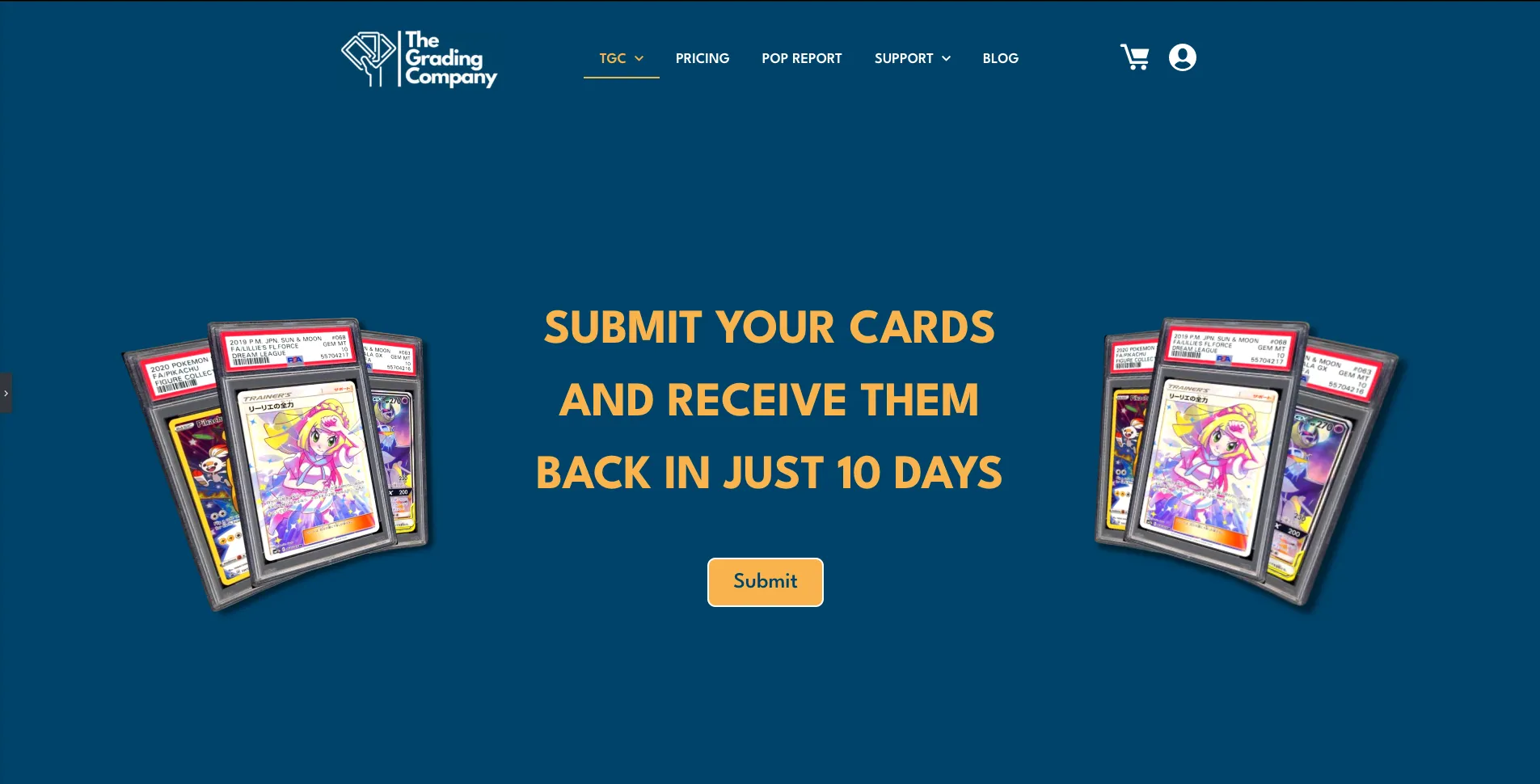 Early landing page design